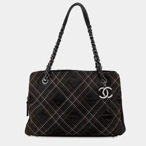 Chanel Paris-Edinburgh Saltire Suede Tote