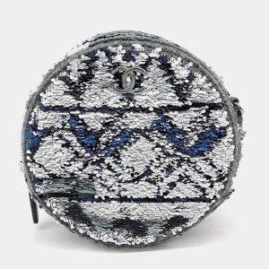 Pre Owned Chanel Multicolor Sequin round mini cross bag