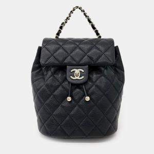 Chanel Black Caviar Leather Urban Spirit Backpack