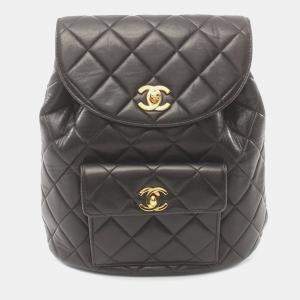 Chanel Quilted Lambskin Leather Backpack