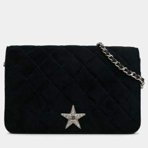 Chanel Suede Cocostellar Wallet on Chain