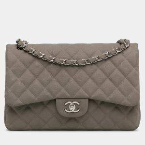 Chanel Jumbo Classic Caviar Double Flap Bag