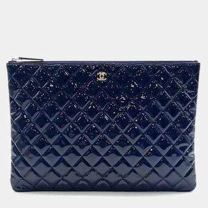 Pre Owned Chanel patent large clutch