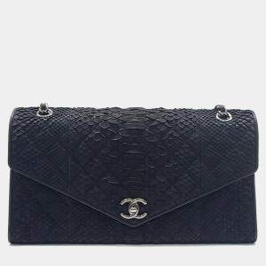Pre Owned Chanel Python Chain Shoulder Bag