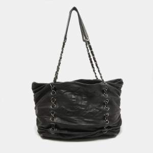 Chanel Black Leather Timeless Sharpel Tote