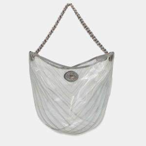 Chanel Transparent PVC V-stitch Chain Shoulder Bag