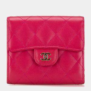 Chanel CC Caviar Compact Flap Wallet