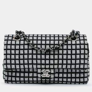 Chanel Multicolor Tweed Medium Classic Ribbon Flap Bag