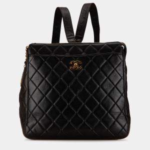 Chanel CC Quilted Lambskin Backpack