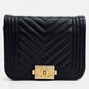 Chanel Caviar Boy Chevron Mini Belt Bag