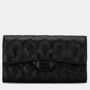 Chanel CC Quilted Lambskin Flap Continental Wallet