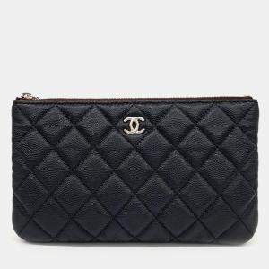 Chanel caviar pouch