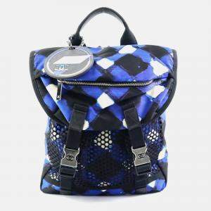 Chanel Nylon Black x Blue White Airline Backpack