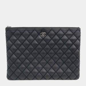 Pre Owned Chanel Stitch New Medium Clutch