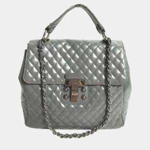 Chanel gray Chain shoulder bag
