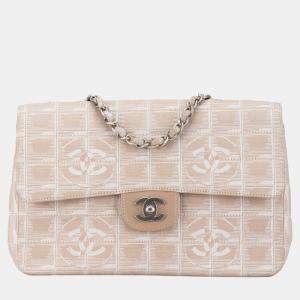 Chanel Beige/Brown Medium New Travel Line Single Flap