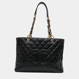 Chanel Black Caviar Grand Shopping Tote