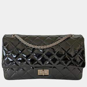 Chanel Black Patent Leather  Reissue 2.55 227 Shoulder Bags