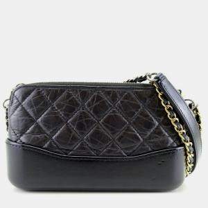 Chanel Lambskin Black Gabrielle de Chain Shoulder Bag