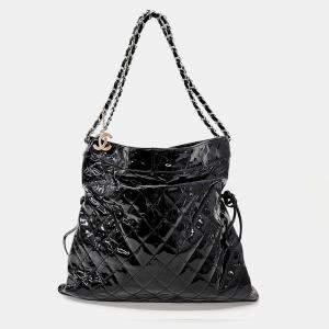 Pre Owned Chanel Patent Shoulder Bag