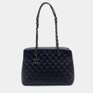 Pre Owned Chanel Caviar Chain Shoulder Bag