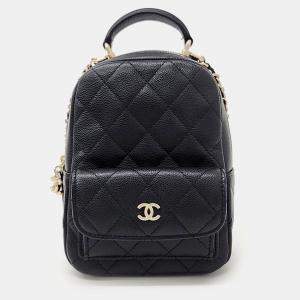 Chanel Caviar Top Handle Mini Backpack