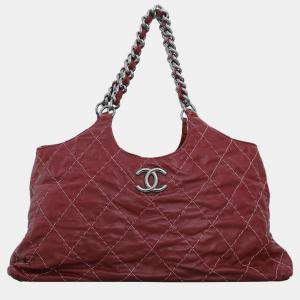 Pre Owned Chanel Wild Stitch CC Chain Hobo Bag