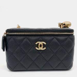 Pre Owned Chanel Heart Ball Vanity Small Crossbody Bag