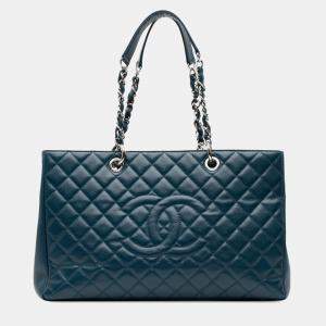 Chanel Blue Caviar Grand Shopping Tote XL