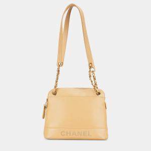 Chanel Yellow Caviar Shoulder Bag