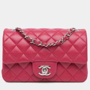 Chanel Mini Lambskin Rectangular Classic Single Flap Bag