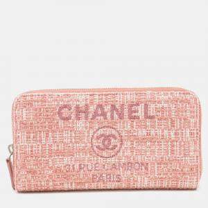 Chanel Tweed Canvas Leather Wallet