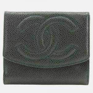 Chanel Caviar Skin Bifold Wallet A13496