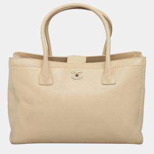 Pre Owned Chanel Caviar Executive Cerf Tote Bag
