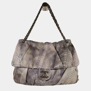Pre Owned Chanel Python Flap Bag