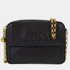 Chanel Black Calfskin Camera CC Shoulder  Bag