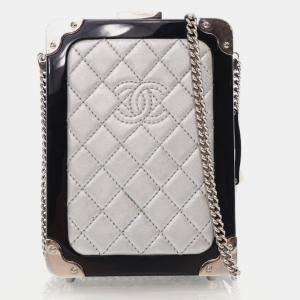 Chanel Silver Evening In The Air Trolley Minaudiere