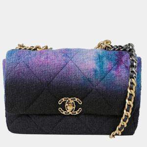 Chanel Multicolor Tweed 19 Large Tote Bag