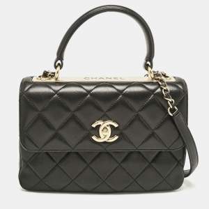 مملوكة مسبقًا Chanel Black Quilted Leather Small Trendy CC Flap Bag
