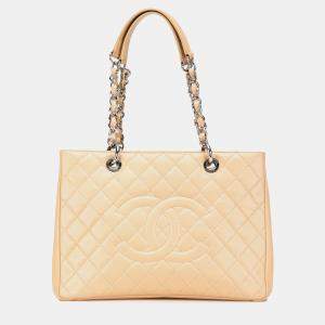 Chanel Brown Caviar Grand Shopping Tote