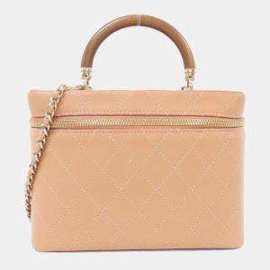 Chanel Pink Lambskin Leather Handbag