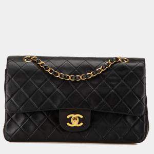 Chanel Black Medium Classic Lambskin Double Flap