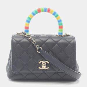 Chanel Leather XS Coco Handle Top Handle Bag