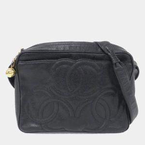 Pre Owned Chanel Black Leather Triple CC Shoulder Bag