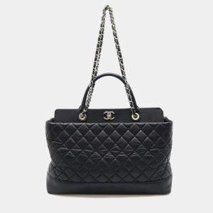 Chanel Black Leather Portobello Tote Bag