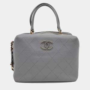 Chanel Grey Leather tote bag