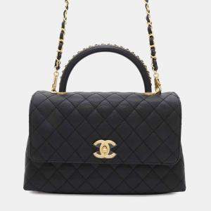 Chanel Coco Handle Black Caviar Leather Size 29 Bag