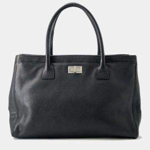 Chanel Black Leather 2.55 Executive Tote Bag