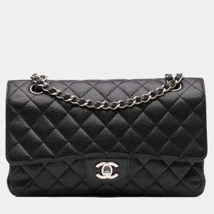 Chanel Black Medium Classic Caviar Double Flap