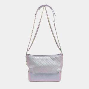 Chanel Multicolor/Purple Leather Gabrielle Shoulder Bag
